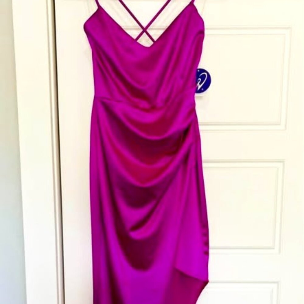 Windsor Fuchsia Asymmetrical Dress